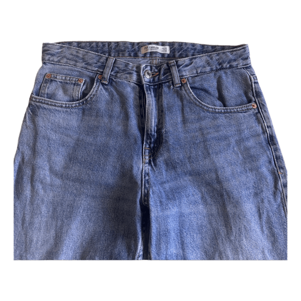 Blue denim jeans