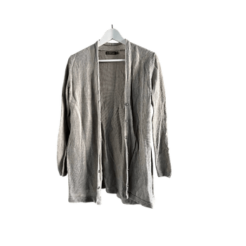 Vaalea/beige NOOM pitkä neuletakki, koko S