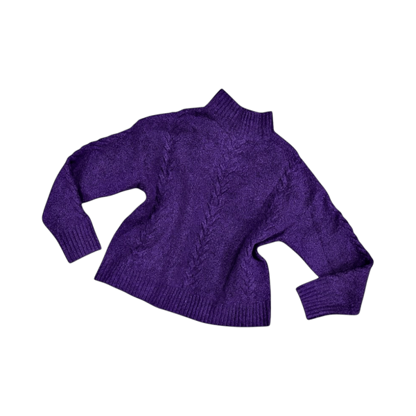 Purple knitted sweater