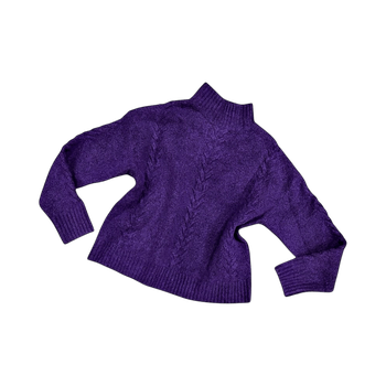 Purple knitted sweater