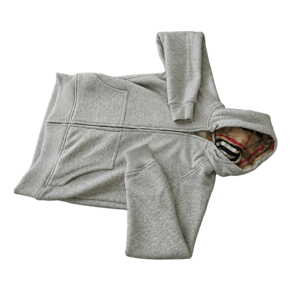 Grey zip hoodie
