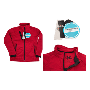 Red softshell jacket
