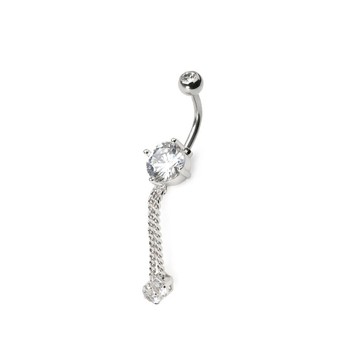Gemstone belly ring