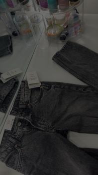 h&m low waist grey jeans