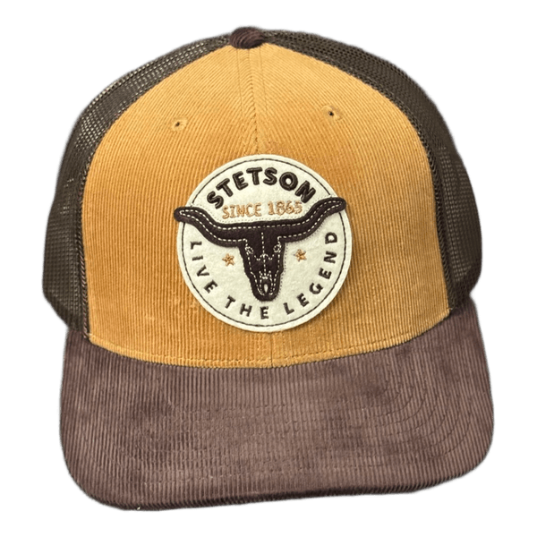 Stetson corduroy trucker hat