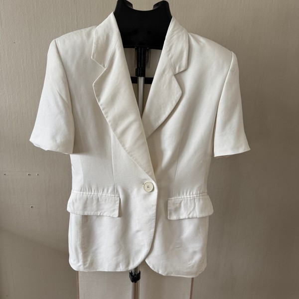 Ferre kavaj | Vit | Dam S (ca 36) | Made in Italy