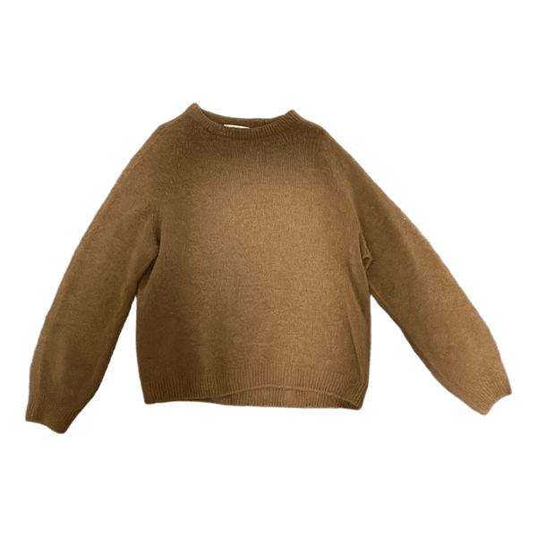 Din vintage shop. Brun striktrøje