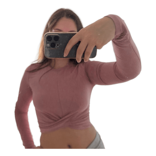 Pink long sleeved top
