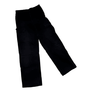 Black cargo trousers