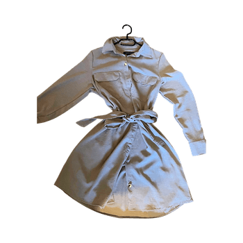 Amisu beige shirt dress