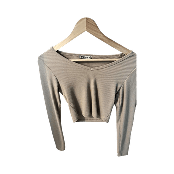 Beige pitkähihainen paita