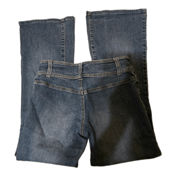 Blue vintage bootcut denim jeans