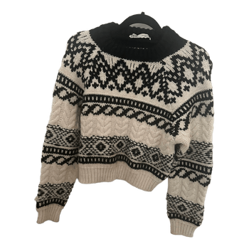 Zara black white sweater