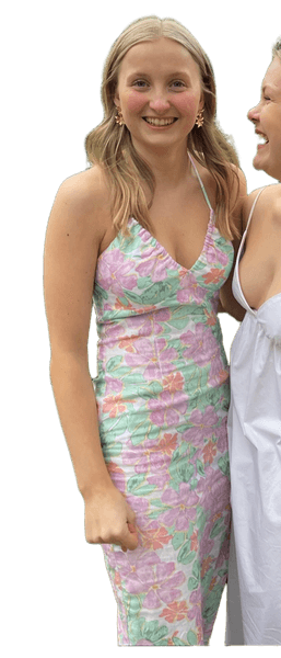 Blomstret sommerkjole