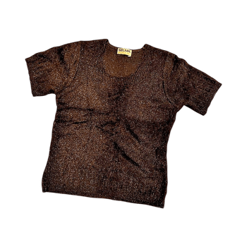 Lyhythihainen kimaltava neule