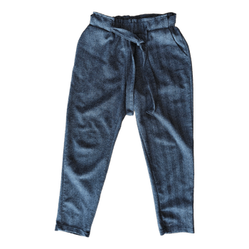 Grey herringbone trousers