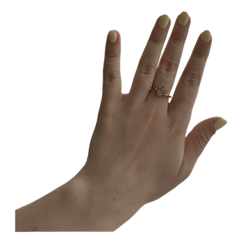 Gold sunburst ring