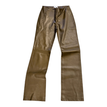 Bershka bootcut faux leather pants