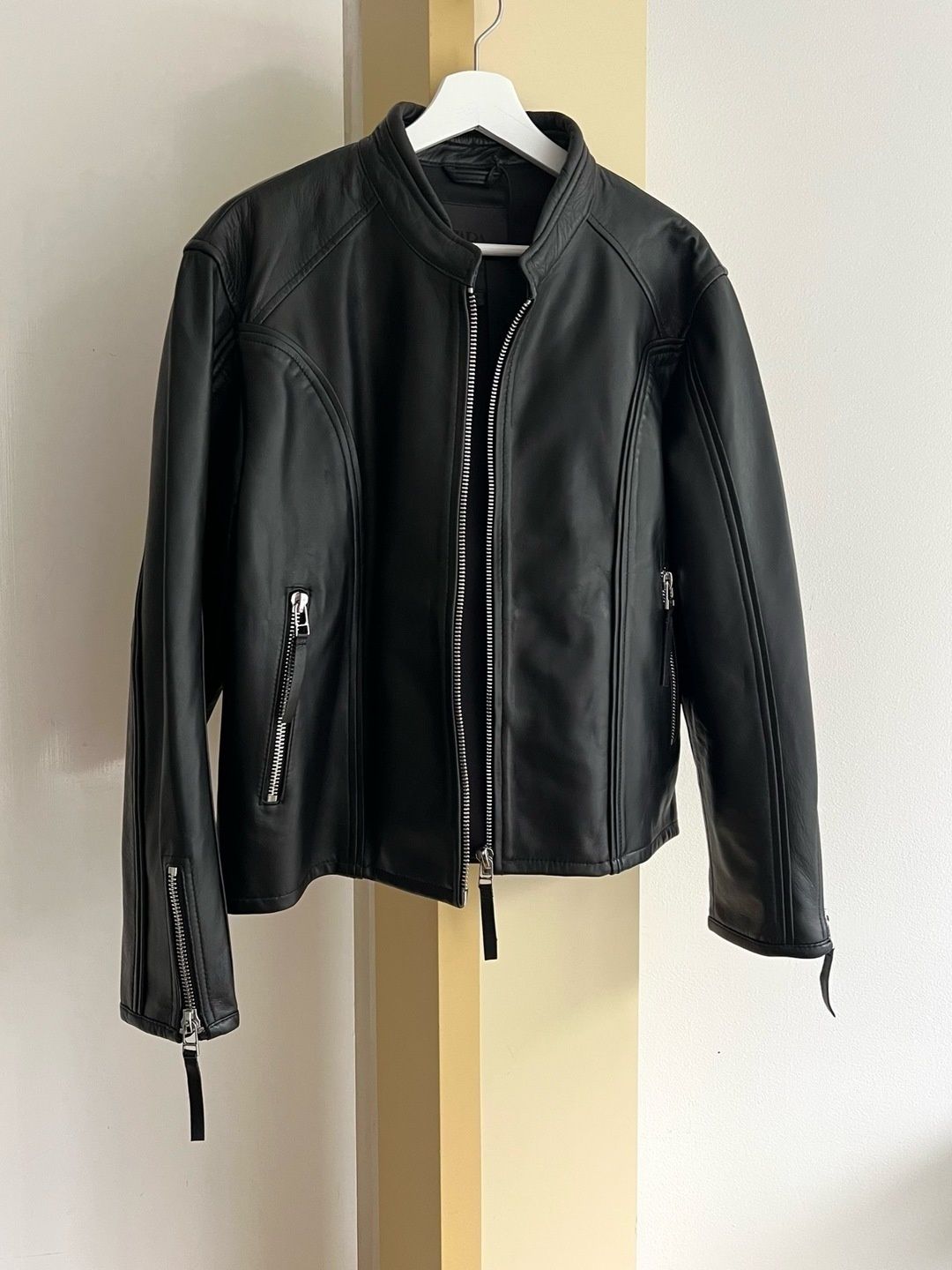 Zara real leather jacket