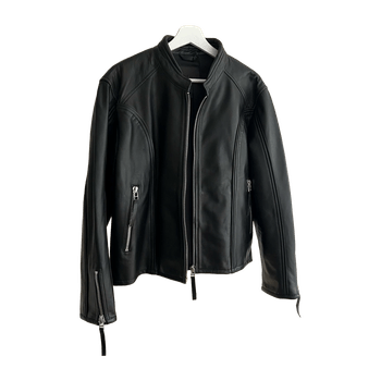 Zara real leather jacket