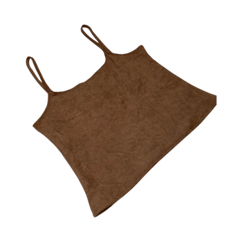 Ruskea hihaton toppi