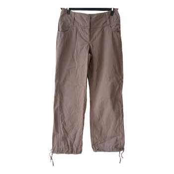 Taupe drawstring cargo pants