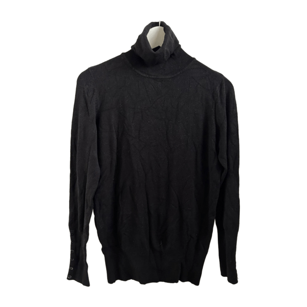 Musta turtleneck neule