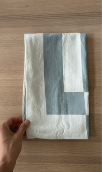 H&M Blue / White Cotton Pillowcase / Size 40 x 60 cm