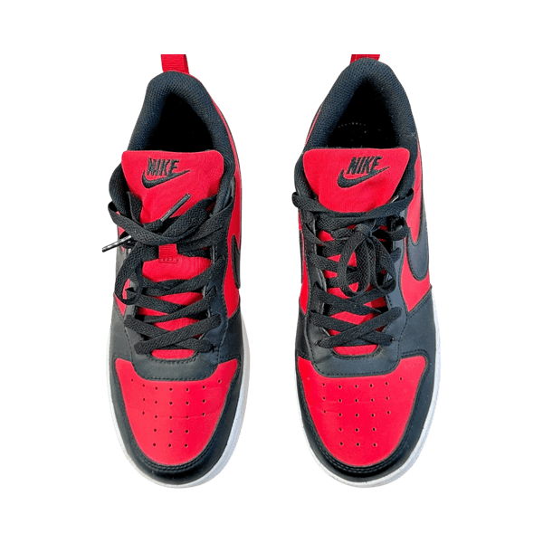 Nike red black sneakers