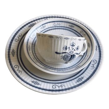 Vintage patterned soup bowl