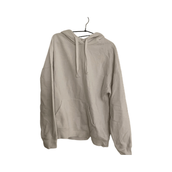 White oversized hoodie