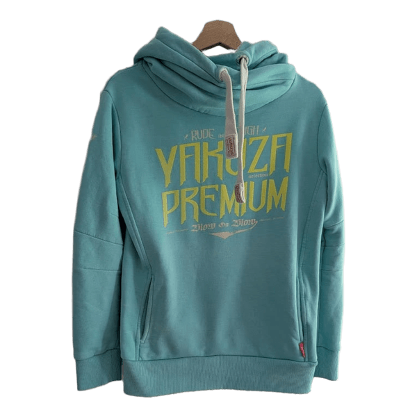 Helesinine Yakuza Premium kapuutsiga pusa