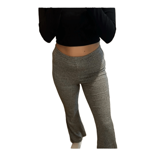 H&M Grey office flare pants