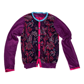 Kenzo Kuviollinen violetti neuletakki