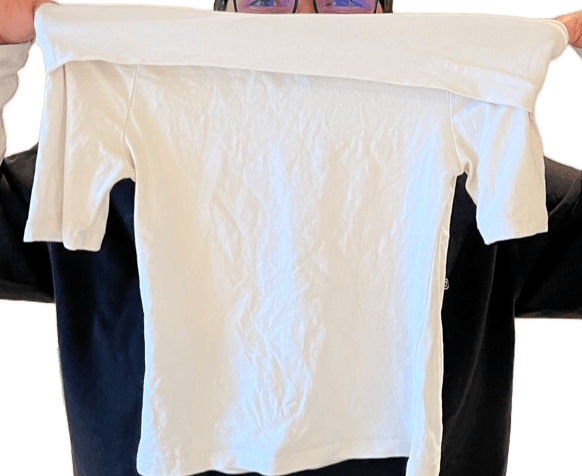Hvid off-shoulder top
