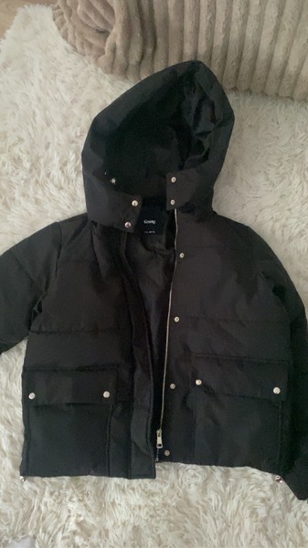 Black puffer jacket