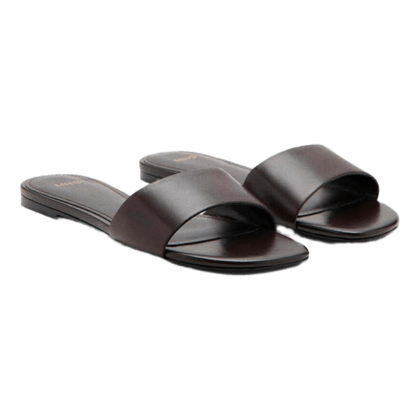 Brown leather sandals