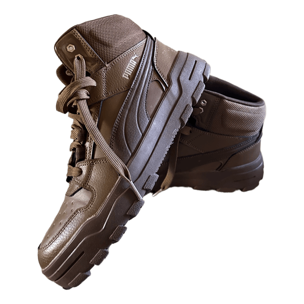Brown Puma sneakers