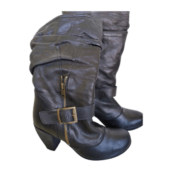 Bianco. Leather boots 