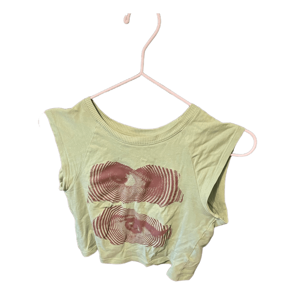 Grøn crop top