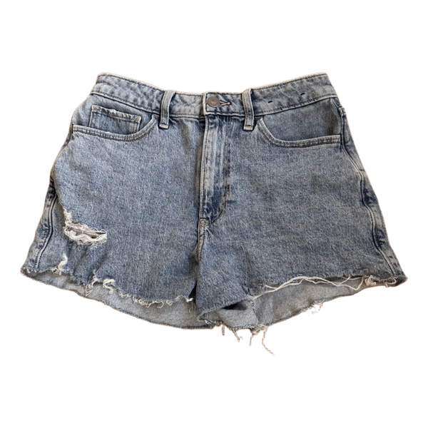 Blå denim shorts