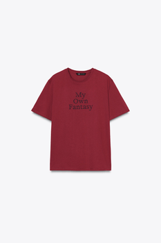 Faded t-shirt with slogan