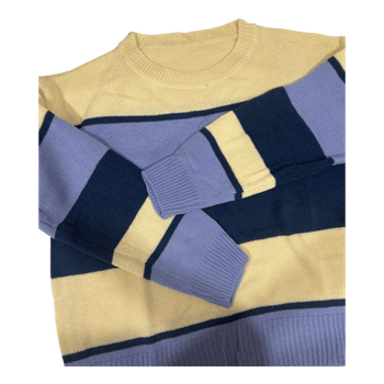 Striped yellow blue sweater