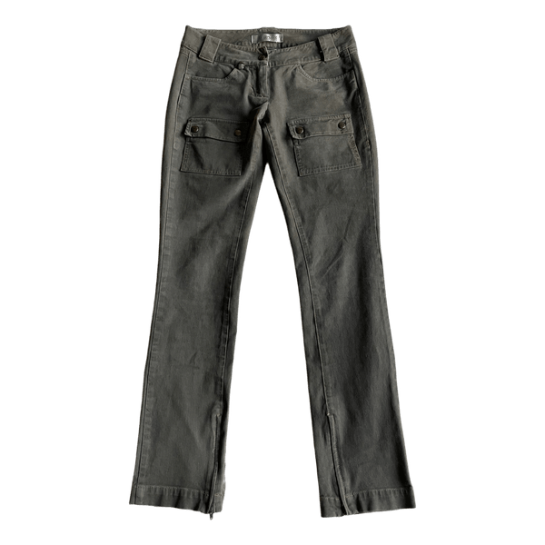 Sportmax olive cargo trousers