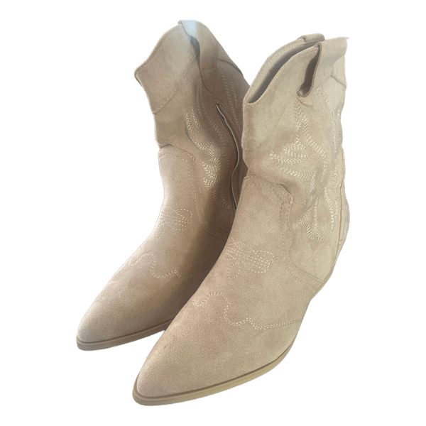 Beige cowboy støvler