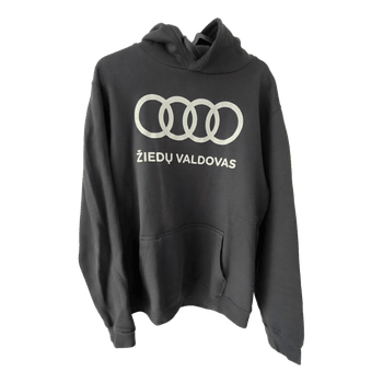 Black graphic print hoodie