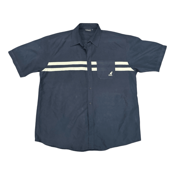 Kangol navy striped shirt vintage