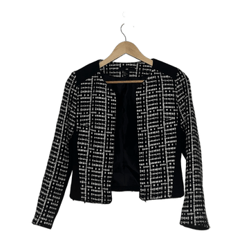 Black white tweed jacket