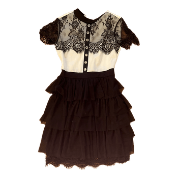 Black and white dress