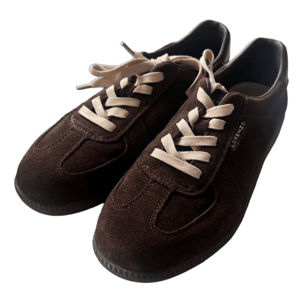 Brown suede sneakers